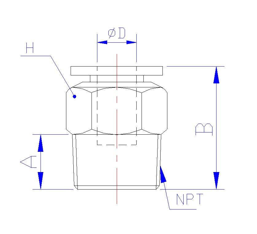 Male Push In Fittings